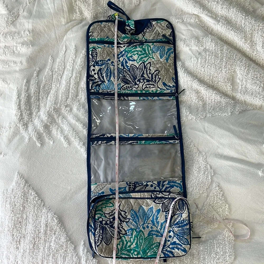 Vera Bradley Hanging Travel Cosmetic Organizer Bag Folding
